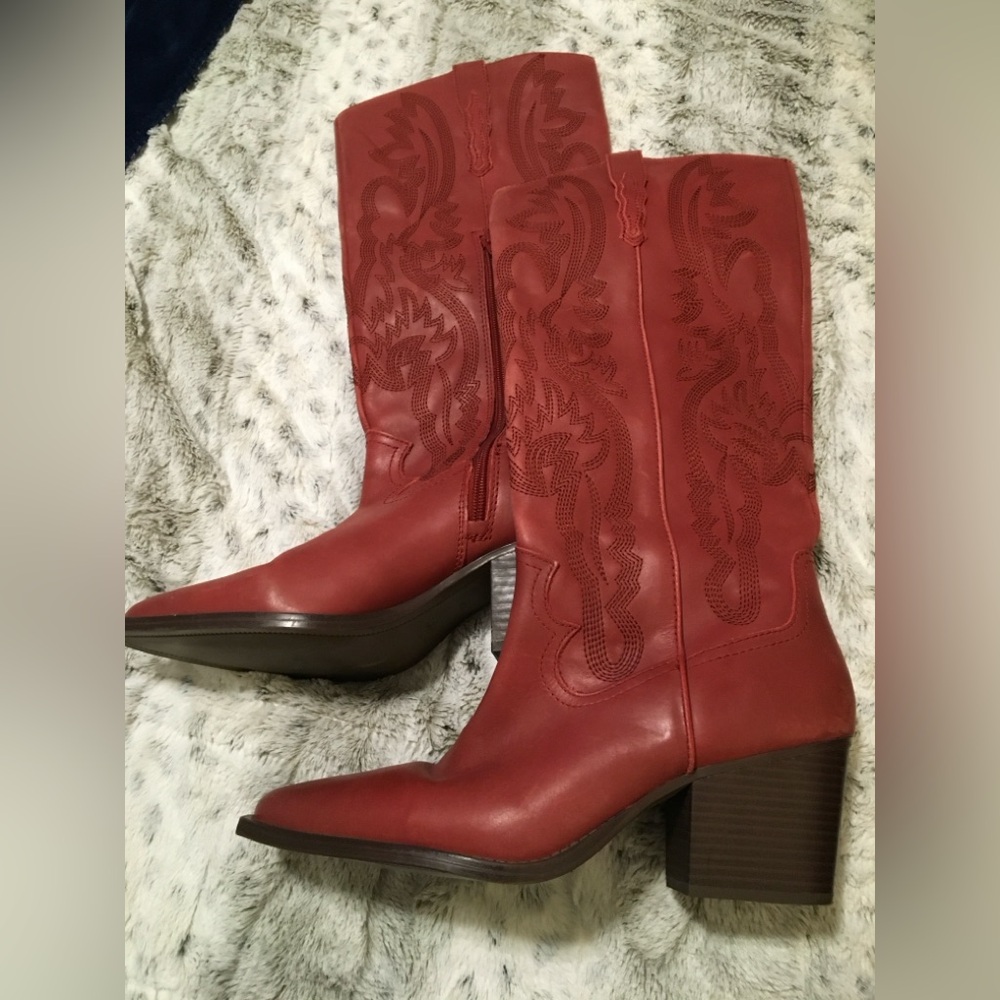 Women's Red Western Boots